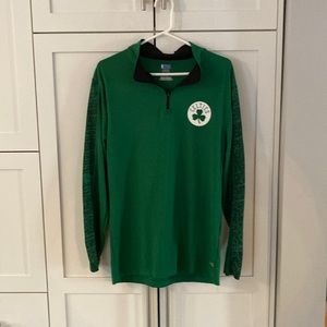 NBA TX3 Cool Series Quarter Zip Lightweight Sweater - Boston Celtics